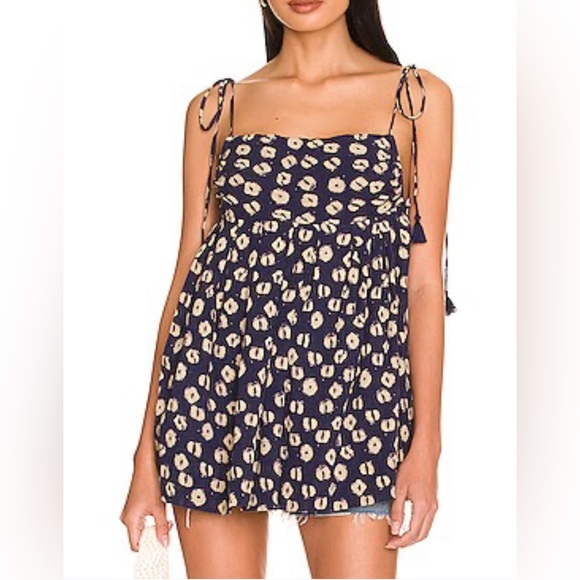 FREE PEOPLE - Molly Tunic in Indigo Combo - Picture 1 of 11